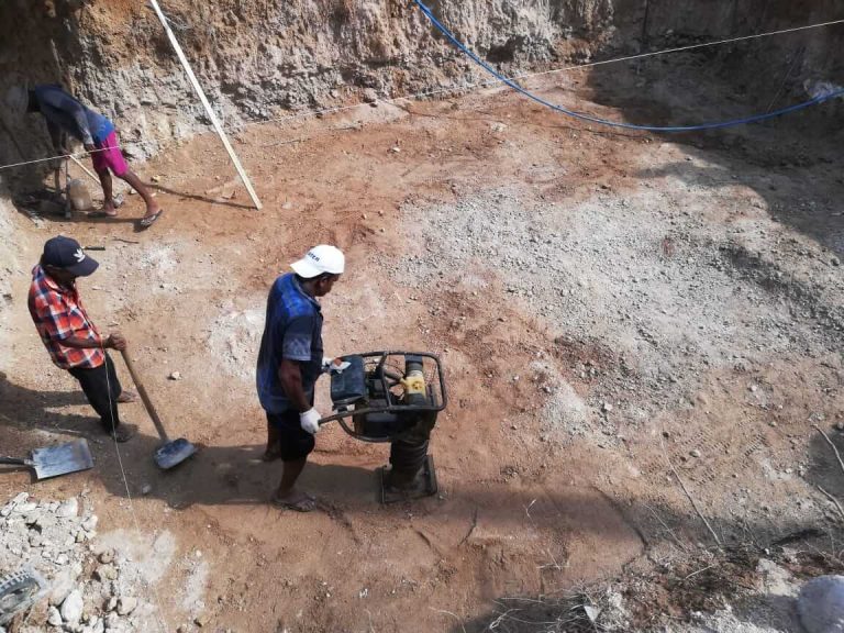 Construction of Water Sump
